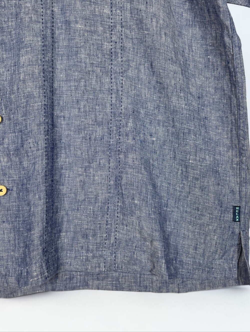 Tommy Bahama Blue 100% Linen Short Sleeve Shirt Men's Size XXL - Picture 6 of 16